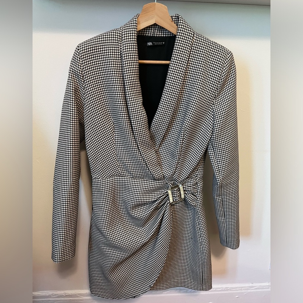 Houndstooth Blazer Dress